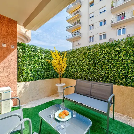 Jardin Parking Et Clim Lejlighed Nice